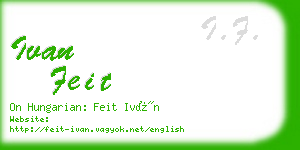ivan feit business card